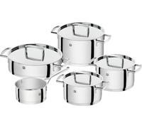 ZWILLING Passion Juego de Ollas, 5 Piezas, Inducción, Acero Inoxidable | Asas Ergonómicas, Borde Vertedor, Escala Interior