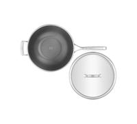ZWILLING Peak Ceraforce HyCoat Wok 30 cm con tapa de cristal acero inoxidable 18/10
