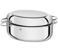 ZWILLING Plus asador con tapa, apto para inducción y horno, 8,5 litros, Ø 38 cm, acero inoxidable, plata