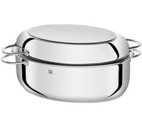 ZWILLING Plus Cacerola con tapa, 8,5 litros, 38 cm, Apta para inducción y horno, Acero inoxidable, Color Plateado