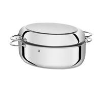 ZWILLING Plus asador con tapa, apto para inducción y horno, 8,5 litros, Ø 38 cm, acero inoxidable, plata