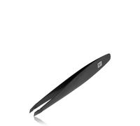 ZWILLING Pinzas (punta sesgada, depilación de cejas y eliminación de astillas, anchura de mango ampliada, hipoalergénicas), premium, negra, 100 mm