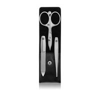 Zwilling Premium Set de manicura de 3 piezas con tijeras de uñas combinadas de cuero, en negro Set de manicura 1 piezas