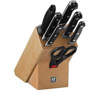 ZWILLING Professional S bloque de cuchillos, portacuchillo, 8 piezas, acero especial inoxidable, negro, Made in Germany