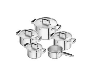 Zwilling pure kochgeschirrset 5-tlg. 18/10 edelstahl silber