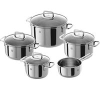 ZWILLING Juego de ollas de 5 Piezas, 4 Tapas, Apto para Inducción, Acero Inoxidable, Quadro