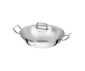 Zwilling Sartén wok Zwilling Plus con tapa de vidrio Ø32 cm Acero inoxidable