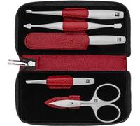 ZWILLING Estuche de manicura premium de 5 piezas en rojo