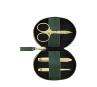 Zwilling Set de manicura y pedicura de 3 piezas con tijeras de uñas combinadas, vegano, verde Set de cuidado de uñas 1 piezas