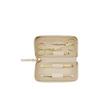 Zwilling Set de manicura y pedicura de 5 piezas con tijeras para uñas, de cuero, beige Set de manicura 1 piezas off-white