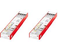 ZWILLING Sorrento - Pajitas de cristal de borosilicato (4 unidades, 23 cm de longitud, forma curva, transparentes) (Paquete de 2)