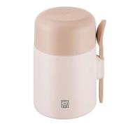 ZWILLING Thermo Plus - Recipiente para alimentos (600 ml, mantiene hasta 10 horas frío/calor, doble pared, acero inoxidable, con cuchara, a prueba de fugas, ligero, apto para lavavajillas), color rosa