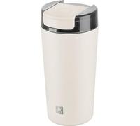 ZWILLING Thermo Plus - Taza térmica (480 ml, acero inoxidable, hasta 9 horas de calor, taza de café para llevar, doble pared, a prueba de fugas, apta para lavavajillas), color crema