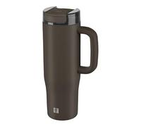 ZWILLING Thermo Plus - Taza térmica con pajita de 900 ml, fría hasta 12 horas, doble pared, a prueba de fugas, ligera, apta para lavavajillas, sin BPA, color chocolate