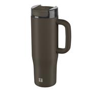 ZWILLING Thermo Plus Vaso térmico con pajita, 900 ml, Acero inoxidable, Chocolate
