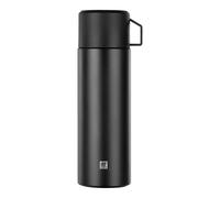 ZWILLING THERMO Botella térmica, Taza integrada, Termo, Aislamiento de doble pared, 1 L, Altura: 28,1 cm, Negro