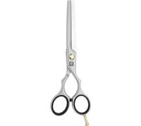 ZWILLING Tijeras de adelgazamiento (tijeras de peluquería de modelado para el adelgazamiento del cabello, dientes afilados de doble cara), Premium, plata, 140 mm