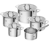 Zwilling Batería de cocina TrueFlow 5 piezas acero inoxidable tapa con colador apta para inducción