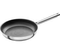 Zwilling TrueFlow - Sartén de acero inoxidable (28 cm, antiadherente, apta para inducción), color plateado y negro