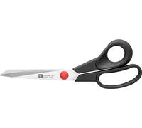 ZWILLING Twin L Tijeras de sastre, tijeras de material de acero inoxidable con mango de plástico reforzado con fibra de vidrio, 22 cm, negro y plateado