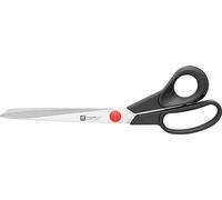 ZWILLING Twin L Tijeras de Sastre, Tijeras de Tela de Acero Inoxidable con Mango Reforzado de Fibra de Vidrio, 25 cm, Color Negro y Plateado