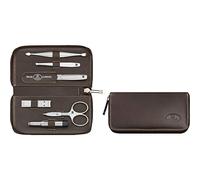 Zwilling TWINOX 97372-007-0 - Juego de manicura y pedicura (6 piezas, piel de napa), color marrón