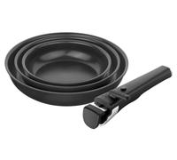 ZWILLING Unlock - Juego de sartenes (4 piezas, 20, 24, 28 cm + asa) con revestimiento de cerámica