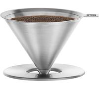 ZWILLING Z1024-005 - Gotero de café de acero inoxidable, filtro sin papel, para 1 a 4 tazas, apto para lavavajillas