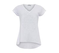 Zwillingsherz Camiseta 'Positive Mind' blanco moteado S-M blanco moteado