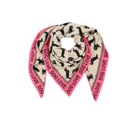 Zwillingsherz Pañuelo 'Love is Love' beige / marrón / frambuesa / negro One Size EUR