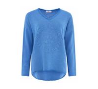 Zwillingsherz Sudadera 'Positive Mind' azul L-XL azul