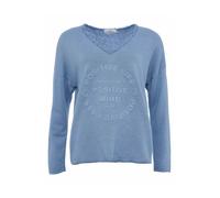 Zwillingsherz Sudadera 'Positive Mind' azul S-M azul