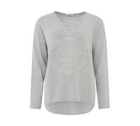 Zwillingsherz Sudadera 'Positive Mind' gris claro S-M gris claro