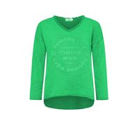 Zwillingsherz Sudadera 'Positive Mind' lima / verde claro S-M lima / verde claro