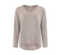 Zwillingsherz Sudadera 'Positive Mind' taupe L-XL taupe