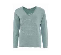 Zwillingsherz Sudadera 'Positive Mind' verde S-M verde