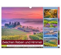 Zwischen Reben und Himmel (Wandkalender 2027 DIN A3 quer), CALVENDO Monatskalender: Sanfte Hügel, endlose Reben und warmes Licht: Dieser Kalender fängt die Toskana in ihren schönsten Momenten ein.