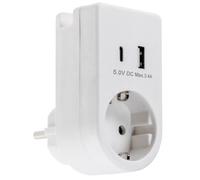 Zwischenstecker mit USB Duo-Ladegerät 230V/3680W