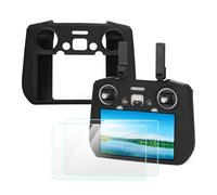 ZWLLKJGS Funda protectora RC 2 de silicona + protector de pantalla HD para DJI Flip/DJI Mini 4 Pro/DJI Air 3/DJI Neo RC 2 controlador, película protectora, control remoto, funda protectora, accesorios