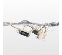 ZWOIVHE Sekoda Auriculares De Conducción Ósea,Cascos Conduccion Osea Inalambricos con Micrófono,Auriculares Conducción Ósea Bluetooth 5.4 IPX8 Resistente Al Agua,Nadar, Correr, Ciclismo (Blanco)