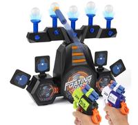 ZWOOS Objetivo de Tiro Eléctrico para Pistola Nerf, Juegos Tiro Flotante, Juguetes de Tiro para Niños, Juego Flotante Recargable con 2 Pistola de Dardos, para Niño Niña Cumpleaños, Regalo Navidad