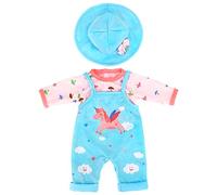 ZWOOS Ropa de Muñecas para New Born Baby Doll, Atuendo Unicornio con Sombrero para Muñecas 35-43 cm