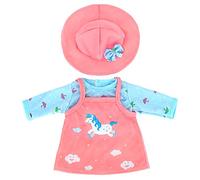 ZWOOS Ropa de Muñecas para New Born Baby Doll, Atuendo Unicornio con Sombrero para Muñecas 35-43 cm