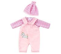 ZWOOS Ropa de Muñecas para New Born Baby Doll, Trajes con Sombrero para Muñecas 35-43 cm (Rosado)