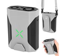 ZWOOS Ventilador Portátil Ventilador Clip, de Cintura Ventiladors de Collar Portátil, USB Recargable, 4500mAh, Mini de Mesa para Hogar Deporte Acampar al Aire Libre