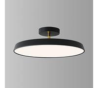 ZWPAYF Luz de techo de montaje empotrado de círculo creativo giratorio Lámpara de techo regulable en temperatura de tres colores Luces de techo con pantalla acrílica de alta transmitancia de luz Ahorr