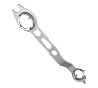 Zwpontia Llave amoladora angular, llave de extracción de doble cabeza de 4 garras, herramienta de llave profesional, accesorios de mantenimiento para un fácil desmontaje de la tuerca