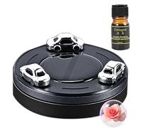 Zwpontia Purificador de aire de energía solar, de modelo de coche, difusor giratorio para coche, ambientador de aromaterapia, de perfume para la vida