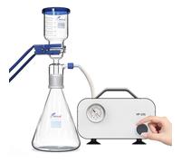 ZWQOZ Bomba de vacío de Laboratorio, Bomba de vacío de diafragma sin Aceite portátil DC 12V, Flujo Ajustable de 15 L/min