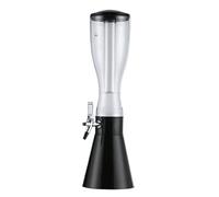 ZWQXZX Dispensador de Bebidas Jugo Dispensador De Bebidas De Torre De Cerveza De 3 L con Luces LED Brillantes De Colores Recipiente(Black)